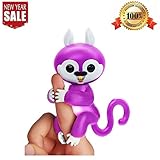 Freefa Finger Puppets Finger Squirrel Interactive Baby Toy for Children,Better Quality,Electronic Pet Toy for Kids Baby Best Gift (Not Fingerling) (Purple)