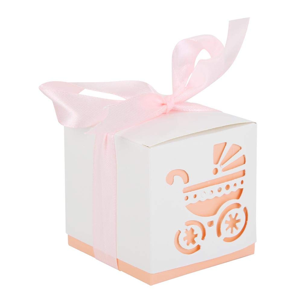 Buy Yourig 10pcs Baby Cart Hollow Candy Box Infant Full Moon Gift Light Pink Online At Low Prices In India Amazon In