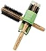 Bamboo Round Brush, 100% Natural Hair Brush with very soft Boar Bristles & Slip-Free Ergonomic Bamboo Handle for Healthy & Shiny Hair, Professional Hair Detangler Comb, By Bamboo Wonder®