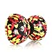 Mr B Harlequin Diabolo, Metal Diablo Sticks & Diabolo Directions Instructional DVD! (Black, Yellow & Red)