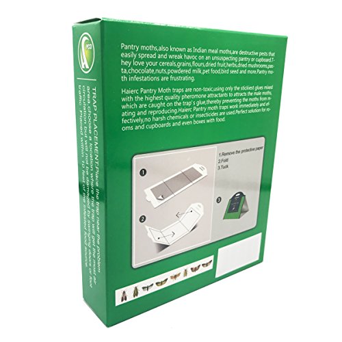 Pantry Moth Traps, Eco-friendly Glue Safe Kitchen Closet Moth Pheromone Attractant Catch (6 Traps) - Thumbnail 2