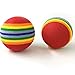NUOMI 12pcs Sponge Ball Cat Toy Soft Foam Rainbow Play Balls Interactive Kittens Pet Toys