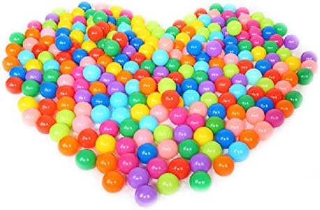 100 Pcs Ball Pit Balls Crush Proof Plastic Ball for Kids Toddlers and Baby 1.6 inch Rainbow Soft Plastic Kids Play Ocean Ball for Ball Pit Play Tent Baby Playhouse Pool Birthday Party Decoration