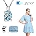 Pealrich Teardrop Fashion Jewelry Pendant Love Necklace Made with SWAROVSKI Crystal Elements ,Gifts for Women (Blue)