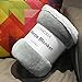 LANGRIA Sherpa Blanket Super Soft Warm Breathable Lightweight Reversible Bed or Couch Throw Fleece Blanket Eco-Friendly Easy Care for Winter (60 x 80 inches Twin Size, Grey)