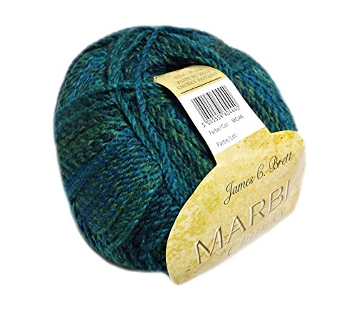 James C. Brett Marble Chunky - MAC 46 - Oceana, Shades of Turquoise and Green