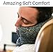 Voyage Pillow (Kickstarter Authentic) - 2 in 1 Travel Pillow and Eye Mask - Compact and Versatile Travel Pillow for Airplanes, Cars, Office Naps, Camping, Trains (Midnight Black)