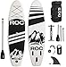 Roc Inflatable Stand Up Paddle Boards W Free Premium SUP Accessories & Backpack, Non-Slip Deck Bonus Waterproof Bag, Leash, Paddle and Hand Pump Youth & Adult (Renewed)