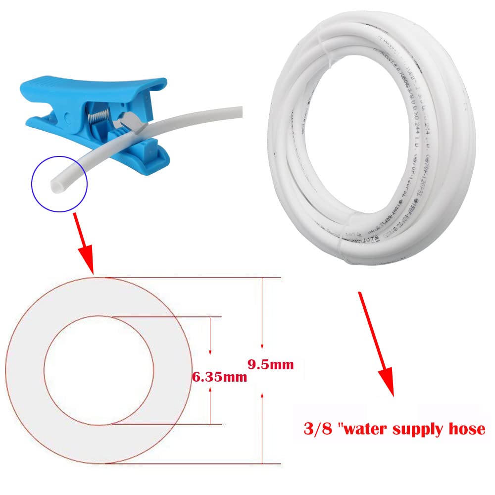 HUAZIZ Wasserfilter Anschluss Set - 10m Schlauch + 14 Teile Für Kühlschrank & RO Systeme