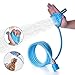 SIKSIN Pet Bathing Tool, Pet Shower Sprayer Massage Scrubber in-One for Dog Cat, Adjustable Handheld Grooming Shower Head Brush for Bath Tub and Outdoor Garden Use with 2 Hose Faucet Adapter