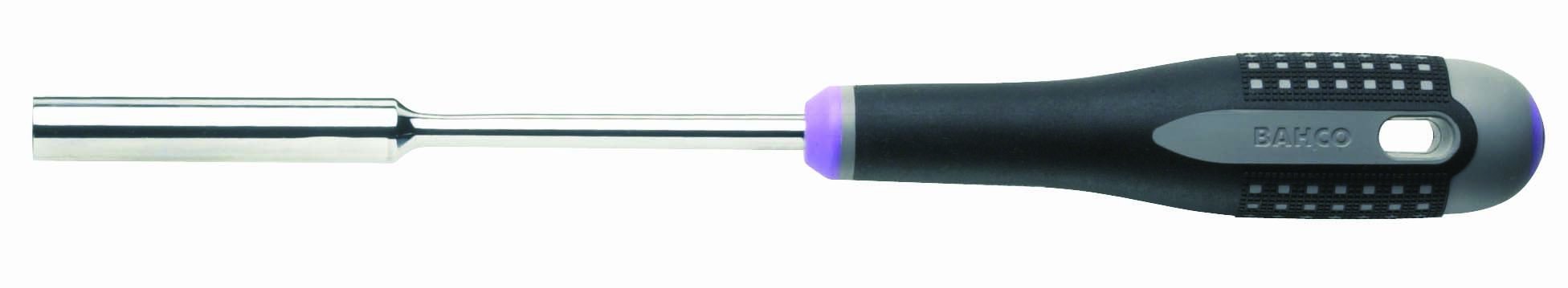 Bahco BE-7807 Nut Driver with Ergo Handle/Long Bore, Multi-Colour, 7 mm
