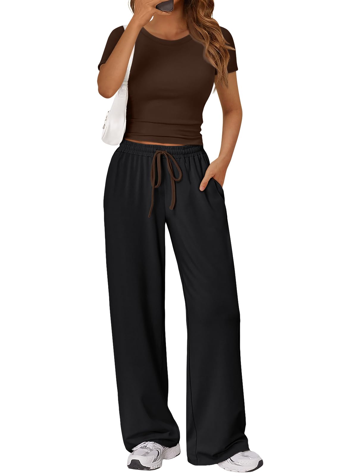 Photo 1 of **POSSIBLY RUNS BIG/ HAS PET HAIR *** Trendy Queen Womens 2 Two Piece Set 2026 Summer Workout Beach Vacation Cruise Gym Clothes Spring Fashion Lounge Matching Sweatsuit Sweat Airport Travel Outfit Resort Wear Fitness Clothing