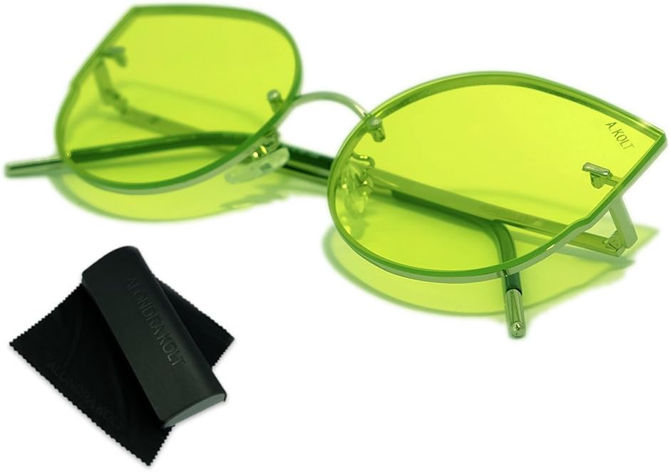 Alondra Kolt The Selna Oversize Rimless Cat Eye Sunglasses