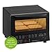 Panasonic FlashXpress Toaster Oven Countertop, 4-Slice Compact Size with Double Infrared Heating, 6 Auto Cook Options and Precise Temperature Control, 1300W - NB-G110P-K (Black)