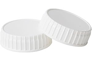 HE HUDSON EXCHANGE Hudson Exchange PP Closure With Foam Liner for 2.5 gal Hedpaks, 63mm, White, 2 Pack