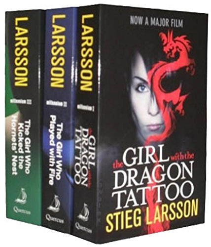Stieg Larsson Three Book Set Millennium Trilogy The Girl With The Dragon Tatt