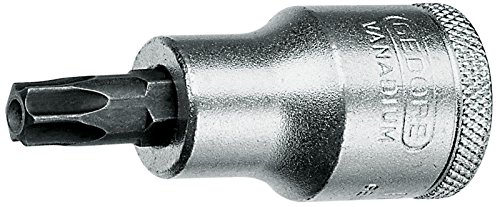 GEDORE Screwdriver Bit 1/2 Inch Inner TX Pin T55, 1 Piece, ITX 19 B T55