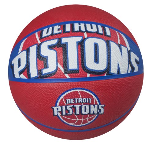 Spalding NBA Detroit Pistons Courtside Rubber Basketball