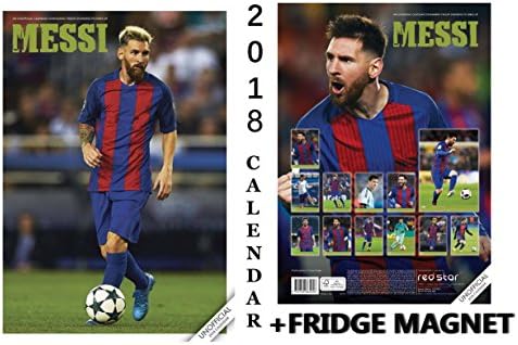 MESSI CALENDAR 2018 + MESSI REFRIGERATOR MAGNET