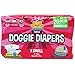 Bodhi Dog Disposable Female Dog Diapers - Super Absorbent Dog Diapers for Female Heat Cycle - Adjustable Fit Pee Wraps for Potty Training, Moisture Control & Wetness Indicator - Extra Small (20 Count)