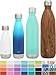 Simple Modern 9 Ounce Wave Water Bottle - Vacuum Insulated Stainless Steel Flask - Double Wall - Leakproof Kids -Winter White