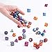 iBaseToy DND Dice Set, Polyhedral 7-Die Dice Set, Role Playing Game Dice Dungeons Dragons, Double Colors D&D Dice Sets Table Games Grey Pouch