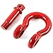 Red Hound Auto 2 Shackles 3/4 Inches Galvanized D Ring Marine Anchor Bow with Screw Pin 4.5 Ton