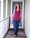 Kindred Bravely Ultra Soft French Terry Nursing Tank Top for Maternity / Breastfeeding (Berry, Large)
