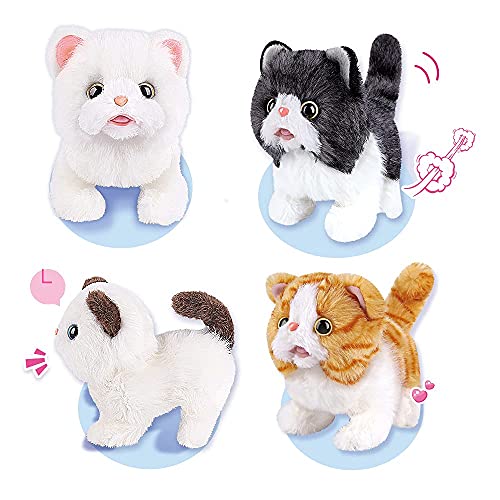 Lelia Plush Electronic Cats That Move and Meow Waliking Lifelike