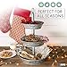 Ilyapa Galvanized Three Tiered Serving Stand - 3 Tier Metal Tray Platter for Cake, Dessert, Appetizers & More