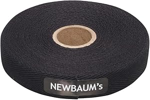 Newbaum's Cotton Cloth Tape, 30ft Roll (Grip Tape for Lyra Hoop, Trapeze and Bike Handlebars) (Black)