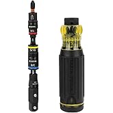 Klein Tools 32517HD KNECT 17-in-1 Impact-Rated Hybrid Screwdriver/Nut Driver, Magnetic, Flip Socket, 11 Bits, 3 Nut Drivers, Bit Holder, Square Adapter