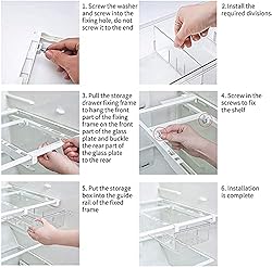 HOMEREFORM Pull-out Refrigerator Organizer Bins