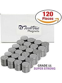 120pcs Ceramic Industrial Magnets Craft Magnets 18mm (11/16 inch) Powerful [Grade 11] Refrigerator Magnets, Ferrite Magnets, Magnets for Crafts, Hobby & Science Projects School etc by iTechVue