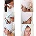 100% Cotton, Hair Drying Towel Wrap, Fast Drying Hair Cap, Long Hair Wrap, Absorbent Twist Turban,Quick Magic Dryer, Dry Hair Hat (Pink)