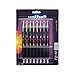 uniball Signo 207 Gel Pen, Retractable, Medium 0.7 Mm, Assorted Ink Colors, Black Barrel, 8/pack