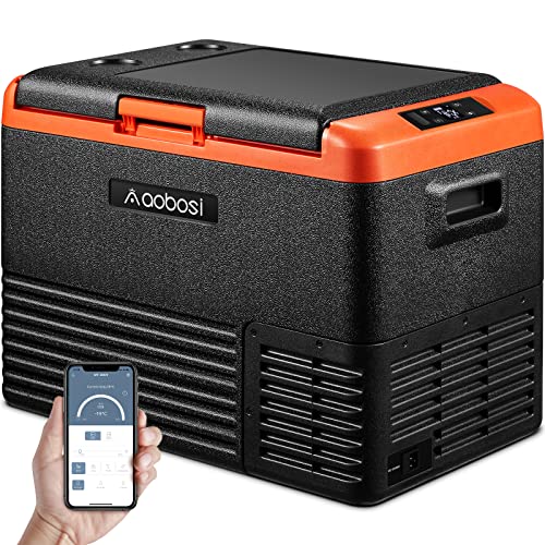 AAOBOSI 12 Volt Car Refrigerator 42 Quart (40L) RV Portable
