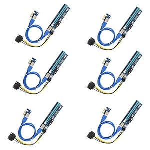 006C 1X Tot 16X Graphics Card Extension Cable 6Pin PCI-E Naar Pcie Extension Board USB3.0 Expansion Card – Met USB…