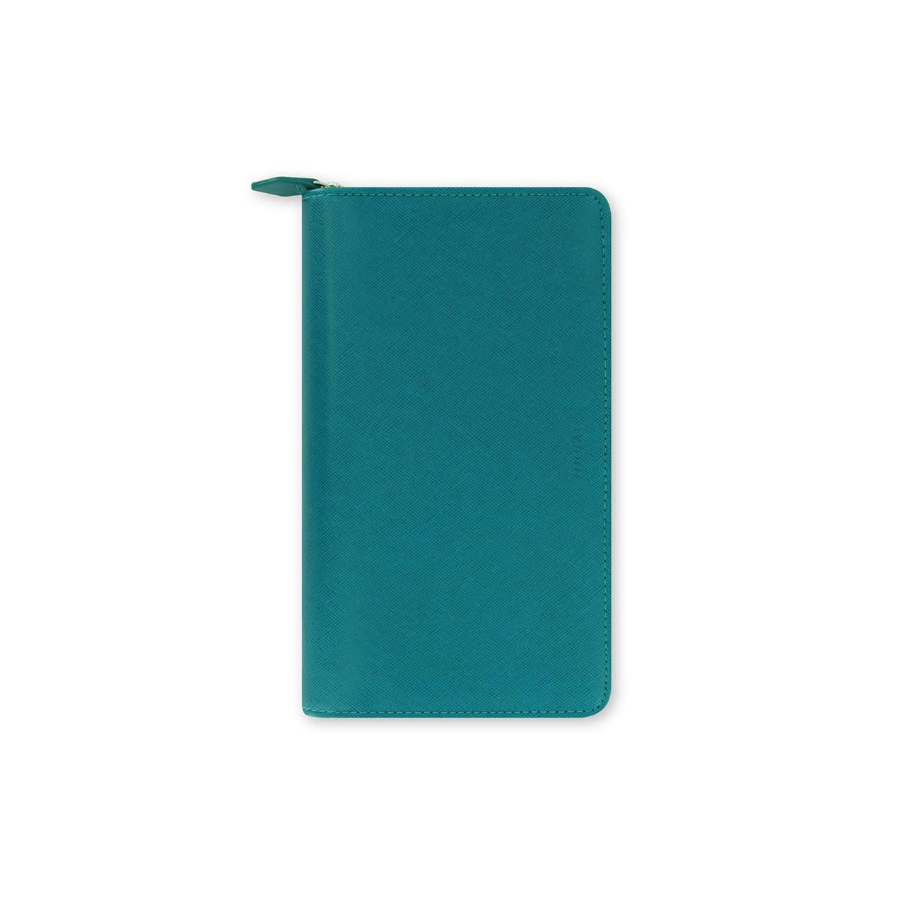 Filofax Personal Compact Zip Saffiano Zip Aquamarine Organiser