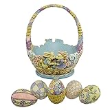 Jim Shore 7th Annual Easter Basket Honey Bunny Eggs Figurine