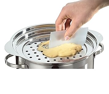 Küchenprofi 808162827 Spätzlesieb Edelstahl inklusiv Teigschaber für Töpfe ø 20-26 cm