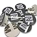 10 X NFC Tags | NXP Chip NTAG213 | 144 Bytes Memory | Hard PVC Sticker | Black Round Tags | High Scan Strength | Strong 3M Glue