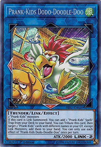 Yu-Gi-Oh! Singles - Prank-Kids Dodo-Dooddle-Doo - HISU-EN020 - Secret Rare - 1st Edition - Hidden Summoners