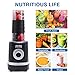 Blender for Shakes and Smoothies, Personal Blender Single Serve Smoothie Shake Blender with 1 Portable Travel Bottle