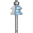 KEENTECH Router Bits, Carbide Tipped Bevel & Bead Router Bit for Edge Forming, Industrial Grade Cutting Tools for Woodworking (1/4 Inch Shank x 1 Inch Diameter x 3/4 Inch Depth, R5/32, KT09145324)