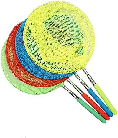 4Pack Telescopic Butterfly Net Catching Bugs Insect Extendable 33" Inch for Kids by GOCROWN