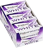 Trident White Sugar Free Gum, Cool Rush, 16-Piece Package (Pack of 9)