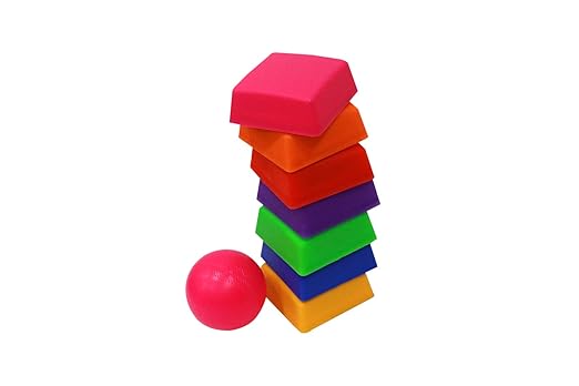 Vinmar Pile The 7 Tile/Lagori/Nargolio/Pithoo/Pitthu Traditional Indian Game Set for Kids