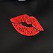 9 Piece Red Kiss Mark Red Lips Low Back Seat Covers Set for CAR SUV VAN