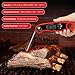 Instant Read Digital Thermometer, Cooking Food Thermometer for Kitchen & Outdoor, With a Luminous Electronic LCD Screen and Foldable Probe & Calibration Functions, by You and Me Red
